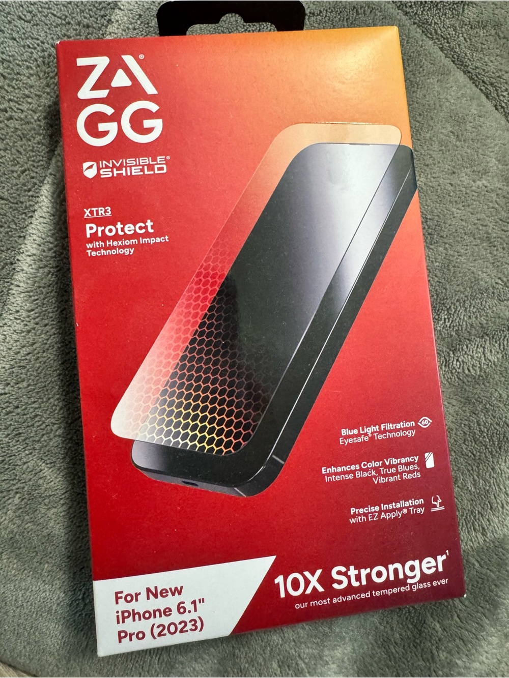 InvisibleShield XTR3 Screen Protector for iPhone 6.1" Pro (2023) - Red